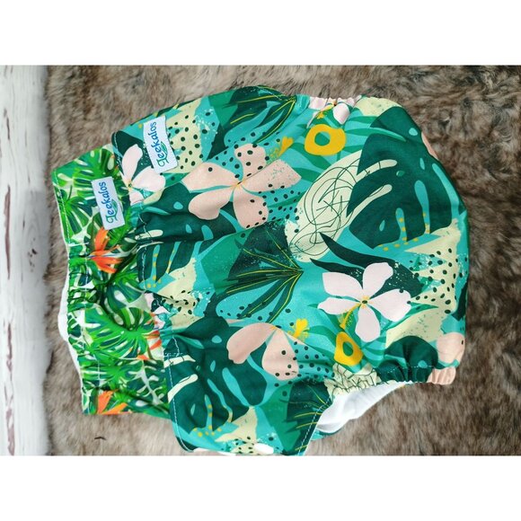 Reusable Waterproof Cloth Diapers With Tropical Print By Leekalos  Adjustable Sn - Picture 3 of 6